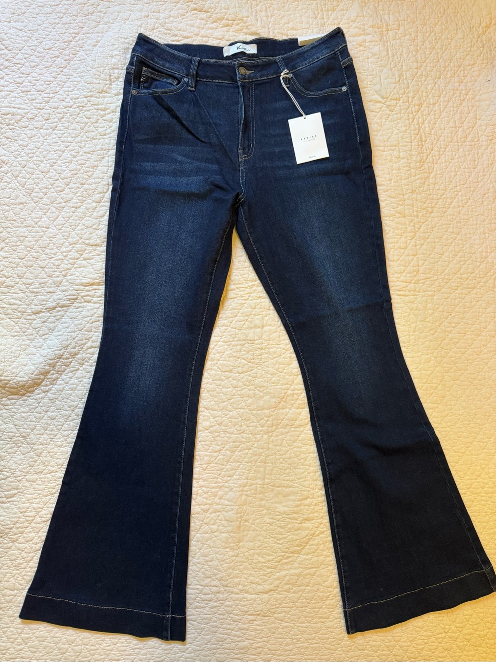 KanCan Dark Blue Flare Jeans
